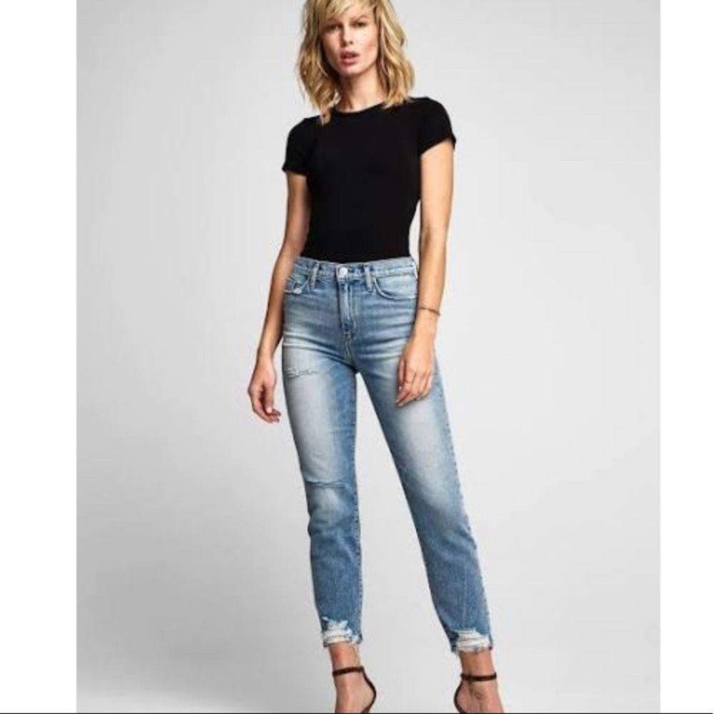 Hudson Women's Zoey High Rise Straight Crop Jeans
